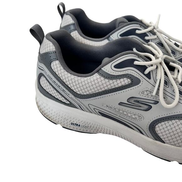 Skechers GOrun Consistent Gray Running Sneakers Sz 13 - Picture 2 of 10